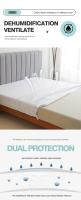 Protector de colchón impermeable con cremallera, Funda de colchón silenciosa suave y transpirable para cama individual o doble, tamaño Queen/King - details 12