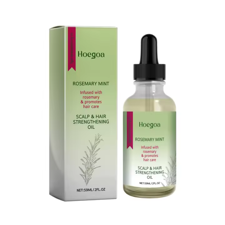 Aceite de romero para el cuidado del cabello grueso, hermoso, fijo, suave y dañado. - 1