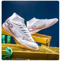 Los zapatos de fútbol avanzados para hombres se pueden hacer de materiales transpirables, diseñados para deportes de verano con plantillas de TPU para un buen agarre y - details 10
