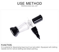 Botella Vacía de Esmalte de Uñas KADS 12ml Recargable con Plástico Contenedor para Arte de Uñas y Labiales Herramienta de Manicura - details 2