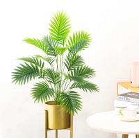 Palma Artificial de 82cm Planta Falsa Talla Alta Ramo Tropical de Monstera - details 3