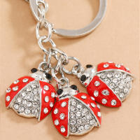 Llavero Creativo De Mariposa Para Mujer Adorno De Bolso Con Cristales Moda Llavero De Zinc Aleación Metal Dorado Plata Regalo Para Amiga - details 3