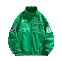 Primavera y otoño nueva ropa de motocicleta para hombres marca de moda chaqueta de cuero PU chaqueta fina moda abrigo bordado - details 18