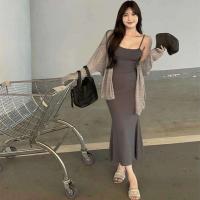 Vestido Largo de Verano Elegante Tanga Bodycon con Tirantes de Spaghetti Estilo Sirena para Mujeres - details 3