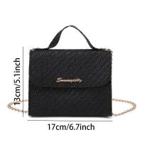 Bolso de cuero, cadena en relieve para teléfono de mujer, bolso de moda con hombro inclinado y gran capacidad - details 10