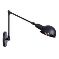 Luz de pared ajustable de 2 brazos, accesorio de iluminación de pared con brazo oscilante E26, candelabros de oficina, color negro antiguo - details 3