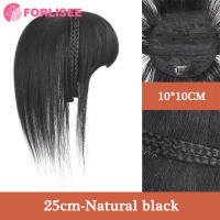 Para diadema trenzada, flequillo sintético, extensión de cabello, flecos falsos, Clip de pelo Natural en postizos para mujeres, Invisible Natural - details 6