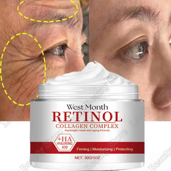 Crema facial eliminadora instantánea de arrugas, crema reafirmante de colágeno que se desvanece, líneas finas, blanqueamiento antienvejecimiento, cosméticos coreanos hidratantes - 1