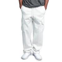 Pantalones de chándal largos con múltiples bolsillos, sueltos, de gran tamaño, con cordón, aptos para corredores deportivos y de calle - details 1