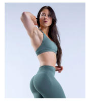 Sujetador deportivo de impacto para mujer, ropa interior de LICRA sin costuras, elástica, transpirable, mejora el pecho, ocio - details 11
