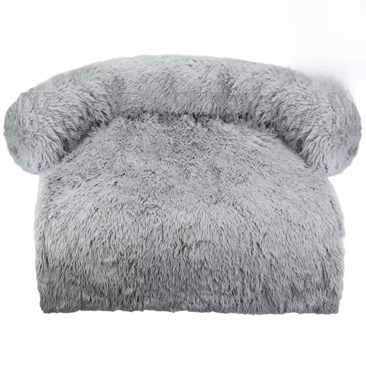 Sofá Para Mascotas Con Cubierta Removible Y Lavable Estilo Plush Impermeable Para Todas Las Estaciones Para Perros Y Gatos - 1