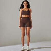 Conjunto de Yoga Deportivo para Mujeres Traje de Baño Sin Costuras de Cintura Alta - details 10