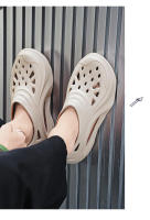 Agujero zapatos sandalias de los hombres de verano antideslizante deportes playa vadear conducción pisar mierda sensación bolsa de suela gruesa cabeza zapatillas - details 13