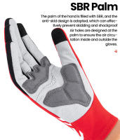 GIYO-guantes cálidos de invierno para ciclismo, manoplas gruesas largas de dedo completo, pantalla táctil, SBR, a prueba de golpes, para bicicleta de Palma - details 6