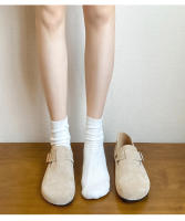 Zapatos todo incluido con plataforma de cuero, nueva versión coreana de versátiles zapatos individuales con aumento de altura interior de un pedal - details 11