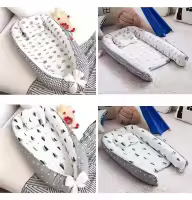 Cuna Portátil 85x50 cm con Almohada y Paragolpes de Algodón Cuna de Viaje Recién Nacido para Bebés y Niños de 0 a 12 Meses Desmontable y Lavable Cuna Antiaplastamiento Cama Mediana Nido Biônico Almohada para bebé Cuna de Viaje - details 6