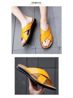 Zapatillas de hombre de nuevo estilo, moda exterior, zapatos de playa de gran tamaño, sandalias casuales de moda para hombre. - details 8