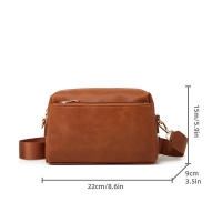 Bolsos cruzados Bolso de cuero de PU para teléfono móvil, bolso de mensajero de hombro para mujer, bolso cuadrado pequeño - details 10
