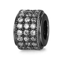 6 uds., 6,5x8,5 MM, cuentas espaciadoras cilíndricas de latón y circonio, pulseras, cuentas, suministros para hacer joyería Diy, accesorios - details 1