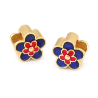 Pulseras de Brass Dorado Mate 4PCS Grande Agujero Abalorios para Hacer Joyas DIY - details 113