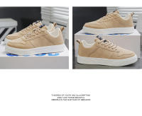Zapatos para caminar con suela de plataforma para hombre, calzado para monopatín, cómodas zapatillas de tenis a la moda para hombre, Color sólido - details 9
