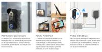 TMEZON WiFi Video Door Phone,Wireless Video Intercom Kit Video Door Phone 7 Inch Touch Screen,IP55 1080P Camera Doorbell with Re - details 4