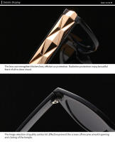 Toyear-gafas de sol clásicas de ojo de gato para mujer, anteojos de sol de diseñador de marca de lujo, montura de remache de Metal para mujer, Vintage, Sexy, a la moda - details 20