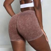 Pantalón corto deportivo sin costuras con cuello V-BO para mujer, malla elástica en forma de V, gimnasio y bicicleta - details 5