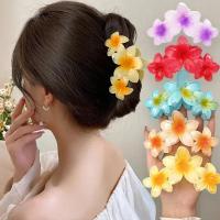 Pinza Para El Cabello De Moda Con Diseño De Flor De Huevo Acrílico Para Mujeres Y Niñas Accesorios De Pelo Para La Playa De Verano Accesorios De Cabeza Sweet - details 5