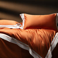 Juego de ropa de cama de lujo de algodón puro, antibacteriano, Color sólido, 5A, con algodón egipcio para cama de 1,2 m, novedad de 2025 - details 11
