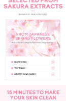 Mascarilla de arcilla Sakura limpieza profunda, blanqueamiento, eliminación de espinillas, reducción de poros, cuidado de la piel Facial con Control de aceite 75g - details 6