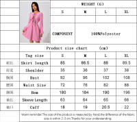 Vestido rosa de mujer vestido dulce hermana menor vestido mediano y largo - details 0