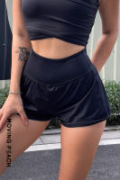 Pantalones cortos deportivos Moving Peach para mujer, secado rápido, bolsillo con cremallera, cintura alta, correr, Fitness, Maratón, APR - details 4