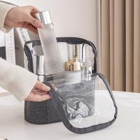 Bolsa de hombro para brochas de maquillaje profesional, contenedor de cosméticos de tela Oxford ligera, bolsa de almacenamiento de cosméticos transparente impermeable - details 8