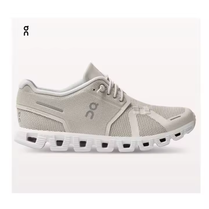 Zapatillas Gris On Running Cloud 5 Blanco Perla - 1