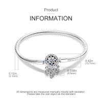 Pulsera De Plata Esmaltada Con Botella De Perfume Cadena De Serpiente Ajustable Para Mujer Joyería Fina DIY Regalo Con Encantos - details 23