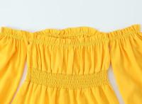 Vestido clásico informal con hombros descubiertos para mujer nuevo estilo - details 10