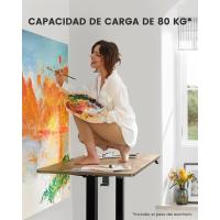 Elevable Eléctrico Mesa Ajustable en Altura 120x60 cm Mesa Oficina con Panel Inteligente 4 Memorias con Gancho para Mochila y Tablero Ensamblado (Marrón Vintage) - details 2