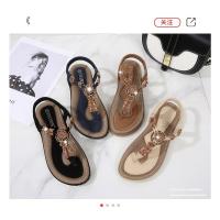 Sandalias de Tacón Alto de Verano 2025 Estilo Bohemio Chic de Madera Tejida Talla Grande - details 1