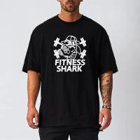 Oversized Short Sleeve T-shirt Mens Dropped Shoulder Mesh Loose Fitness T Shirt Men Summer Gym Bodybuilding Workout Tops Tees - details 2