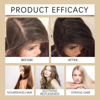 HOEGOA Spray nutre el cabello suave y esponjoso, seda, masaje del cuero cabelludo, aceite esencial hidratante para el cuidado del cabello - details 8