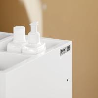 Armario Auxiliar Baño con 1 Compartimento Mueble Columna de Baño con 3 Cajones 30 x 30 x 90 cm Blanco - details 8