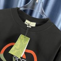 FSTN07 GU--CCI Camiseta para hombre Estilo clásico Manga corta Logotipo de caballo Camiseta informal de negocios con cuello redondo para hombre - details 3