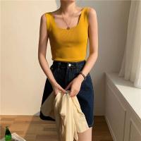 Top de Punto Zjaiss 2025 Camiseta Deportiva Casual para Mujer Cuello Redondo Lento Verano - details 16