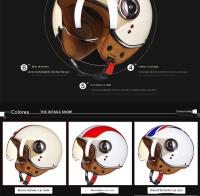 Beon-casco de motocicleta con personalidad para hombre y mujer, cascos de seguridad retro con batería de coche para las cuatro estaciones - details 1