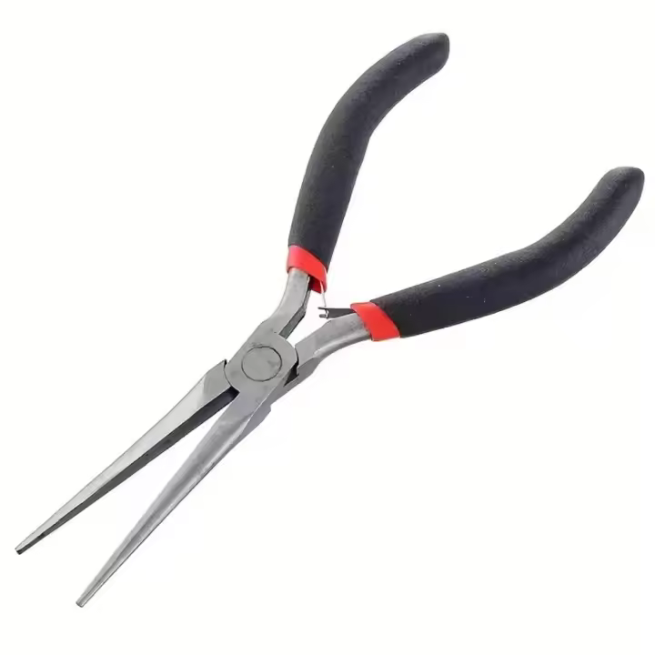 Alicates de punta larga de precisión, alicates de sujeción para cables, alicates de corte para joyería, herramientas manuales, alicates para uñas hechos a mano, electricista - 1