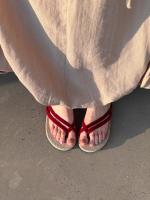 Chanclas planas, zapatos para mujer, ropa de verano, nuevo diseño de nicho casual, playa, vacaciones, sandalias con punta abierta. - details 28