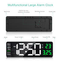 ORIA-reloj Digital de pared para decoración de sala de estar, pantalla grande de 16 pulgadas, electrónico, LED - details 2