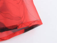 OUWU-Vestidos minimalistas sueltos coloridos para mujer, cuello cuadrado, sin mangas, cintura alta, temperamento, vestido femenino - details 7