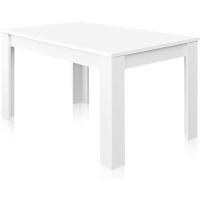 Mesa de Comedor Extensible de Madera Blanca Estilo Canadiense 140 a 190cm Ancho 90 Altura 78 - details 26